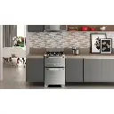 COCINA ELECTROLUX 56DXQ 56cm INOX DOBLE HORNO (ELEC-GAS) 4h ENC LUZ 91x56.2x68cm