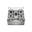 COCINA ELECTROLUX 76DXR 76cm INOX 5 HORNALLAS DOBLE HORNO 90x76x69cm CLASE A