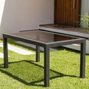 MESA VOSS2000 INDONESIA VIDRIO TEMPLADO CAPUCHINO  6MM SIMIL RATAN