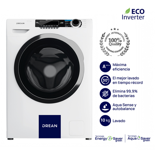 LAVARROPA DREAN 10KG LCFDR1012SB 1200rpm Ecoinverter A+++