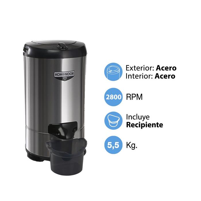 SECARROPAS KOH-I-NOOR 5.5 A-655 ACERO C/RECIPIENTE AGUA