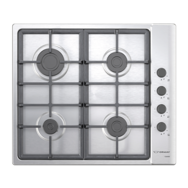 ANAFE ORMAY CLASSIC IX INOX 4h 59x51cm ENC REJA FUNDICION