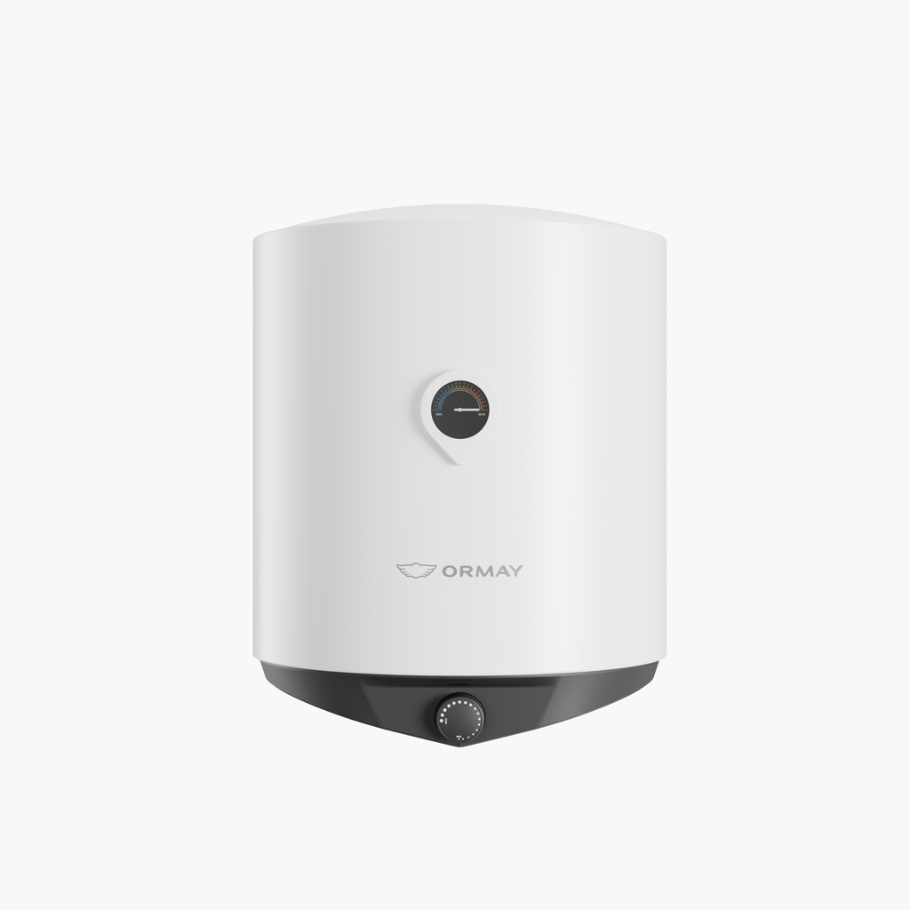TERMOTANQUE ORMAY TQE30 LTS ELEC CONEXION INFER Diámetro: 39,00 cm. Alto: 44,7