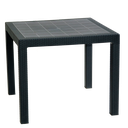 MESA VOSS2000 FIDJI GRAFITO 90x90cm SIMIL RATAN