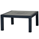 MESA VOSS2000 BARU PATA CORTA GRAFITO 90x90cm SIMIL RATAN