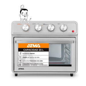 [111038998] HORNO ELECTRICO AIR FRYER ATMA 23l HGFA2323PI MULTIF w 10pg 90°C 230°C