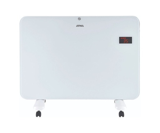 [03721516] RADIADOR ATMA VIDRIO RV1516WE BLANCO DIGITAL 1500w MODO ECOLOGICO