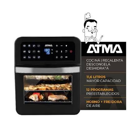 [03738851] HORNO ELECTRICO AIR FRYER ATMA 12l HFR582DP  DIG 1800w 230°c SIN ACEITE