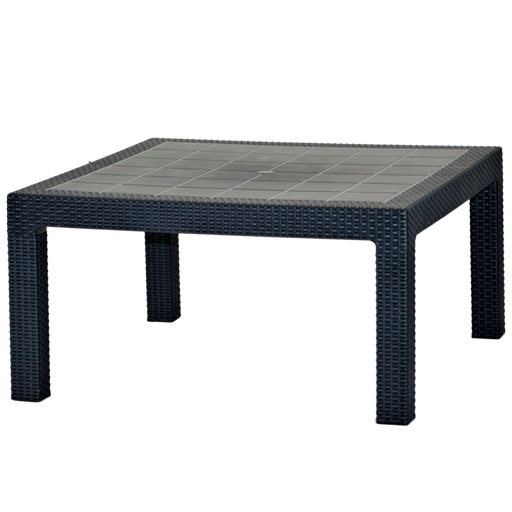 [28600037] MESA VOSS2000 BARU PATA CORTA GRAFITO 90x90cm SIMIL RATAN