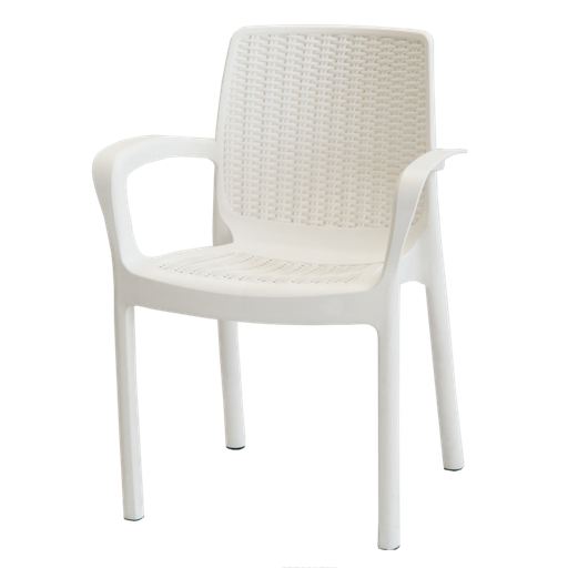 [28600038] SILLON VOSS2000 GUINEA BLANCO SIMIL RATAN