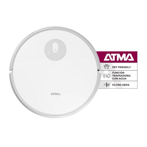 [192369120] ASPIRADORA ROBOT ATMA ATAR21C1PI TRAPEADORA FILTRO HEPA PET FRIENDLY